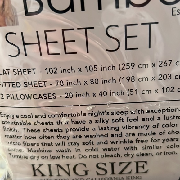 Organic Aloe Vera Bamboo Sheet Set - Picture 3 of 3